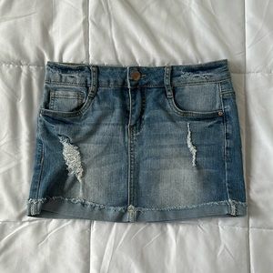 Women’s Ripped Denim Skirt